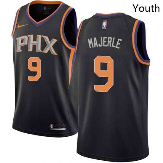 Youth Nike Phoenix Suns 9 Dan Majerle Swingman Black Alternate NBA Jersey Statement Edition